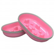 Surefeed Anti-Schrokbak - Kattenvoerbak - Pink