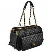 Flamingo Draagtas Gigi - Hondendraagtas - 40x22x28 cm Zwart