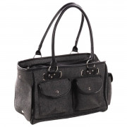 Flamingo Draagtas Laura - Hondendraagtas - 45x25x27 cm Grijs