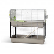 Savic Caesar 3 Double - Dierenverblijf - 100x50x97 cm Lichtgrijs Grijs