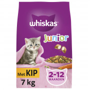 Whiskas Brokjes Junior Kip - Kattenvoer - 7 kg