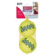 Kong Air Squeaker Ball Geel Large 2 st - 8 cm