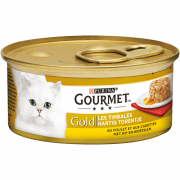 24x85g PURINA® Gourmet Gold Hartig Torentje met Kip en Wortelen