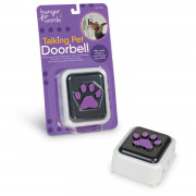 Hunger For Words Talking Pet Deurbel - Hondenspeelgoed - Zwart Wit