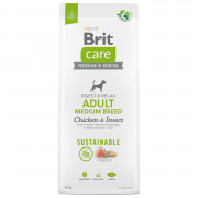 Brit Care Dog Sustainable Adult Medium Breed Kip - Hondenvoer - 12 kg