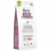 Brit Care Dog Sustainable Junior Large Breed Kip - Hondenvoer - 12 kg