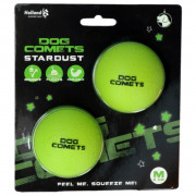 Dog Comets Ball Stardust M 2-Pack Ø6 cm - Hondenspeelgoed - Groen