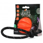 Dog Comets Ball Swift Tuttle Met Touw - Hondenspeelgoed - Oranje