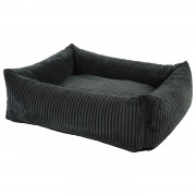 Wooff Cocoon Rib Antraciet - Hondenmand - 90x70x22 cm