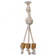 Quapas! Hondenspeeltje Koffiehout Tripple - Hondenspeelgoed - 46x12 cm