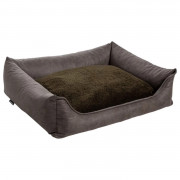 Maxxnobel Orthopedische Sofa Lederlook/Teddy Olijfgroen - Hondenbank - Xsmall