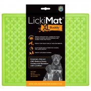 Lickimat Buddy Treat - Slowfeeder Voermat Appelgroen - Hondenvoerbak - 30x25 cm