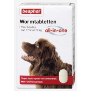 Beaphar Wormmiddel All-in-one hond 17,5-70 kg - 2 tabletten