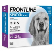 Frontline Spot On Hond L 20-40 kg - 6 pipet  (ook in 4 pipet)