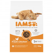 10+3kg Iams Cat Adult Chicken (Max 2 per bestelling)