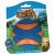 Chuckit Ultra Squeaker Ball - Hondenspeelgoed - Ø9 cm Blauw Oranje