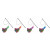 Kong Speeltje Wubba Boa Teaser Assorted - Kattenspeelgoed - 4x4x46 cm