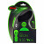 Flexi Rollijn New Neon Tape M 5 m - Hondenriem - Zwart&Groen