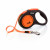 Flexi Rollijn New Neon Tape S 5 m - Hondenriem - Zwart&Oranje