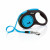 Flexi Rollijn New Neon Tape S 5 m - Hondenriem - Zwart&Blauw