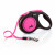 Flexi Rollijn New Neon Tape M 5 m - Hondenriem - Zwart&Roze