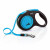 Flexi Rollijn New Neon Tape M 5 m - Hondenriem - Zwart&Blauw