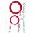 Trixie Vastlegspiraal Met Looplijn - Hondenriemaccessoire - 15 m Rood