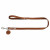 Hunter Looplijn Leder Cognac - Hondenriem - 100x2 cm
