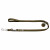 Hunter Verstelbare Looplijn Leder Olijfgroen - Hondenriem - 200x1.6 cm