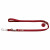 Hunter Verstelbare Looplijn Leder Rood - Hondenriem - 200x1.3 cm
