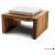 Wolters Foodstation Meshidai Teak&Wit - Hondenvoerbak - 18.5x18.5x10 cm