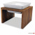 Wolters Foodstation Meshidai Teak&Wit - Hondenvoerbak - 30x30x20 cm