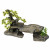 Aqua Della Bonsai Steen Met Planten - Aquarium - Ornament - 34x15.5x21 cm Grijs