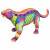 Aqua Della Dia De Los Muertos Jaguar - Aquarium - Ornament - 19.5x7.4x9.4 cm