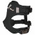 Petlando Hondenharnas Mesh Vest Zwart - Hondentuig - M 32-37/41-53 Cm