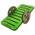Little Friends Tilting Table - Speelgoed - 13x7x5 cm Groen Houtkleur