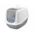 Savic Kattentoilet Nestor Jumbo 66.5x48.5x46.5 cm - Kattenbak - Grijs&Wit