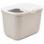 Savic Kattentoilet Hop In 38.5 x 58 x 39.5 cm - Kattenbak - Wit&Mokka
