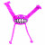 Rogz Grinz Flossy Roze - Hondenspeelgoed - L