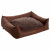 Maxxnobel Orthopedische Sofa Lederlook/Teddy Cognac - Hondenbank - Medium