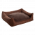 Maxxnobel Orthopedische Sofa Lederlook/Teddy Cognac - Hondenbank - Xlarge