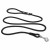 Curli Stretch Comfort Leash Zwart - Hondenriem - 180x1.0 cm Rond Nylon Ø 10 Mm