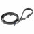 Curli Apple Leather Adjustable Leash - Hondenriem - 160x2 cm Zwart 160x2 Cm L