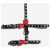 Zee.Dog Skull 2.0 Harnass + Lijn - Kattenharnas - 20-30x1.0 cm Multi-Color One Size
