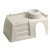 Ferplast Plateau Pub 3252 Met Voerbak - Dierenverblijf - 42x25x16.5 cm Grijs