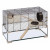 Ferplast Knaagdierenkooi Karat 80 Zwart&Transparant - Dierenverblijf - 78.5x45.5x52.5 cm