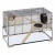 Ferplast Knaagdierenkooi Karat 100 Zwart&Transparant - Dierenverblijf - 98.5x50.5x61.5 cm