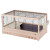 Ferplast Konijnenkooi Arena 100 - Dierenverblijf - 100x62.5x51 cm Houtkleur