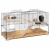 Ferplast Knaagdierenkooi Karat 120 - Dierenverblijf - 118.5x50.5x61.5 cm Zwart Transparant