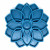 Sodapup Mandala Etray Feeder - Hondenvoerbak - Ø20 cm Blauw